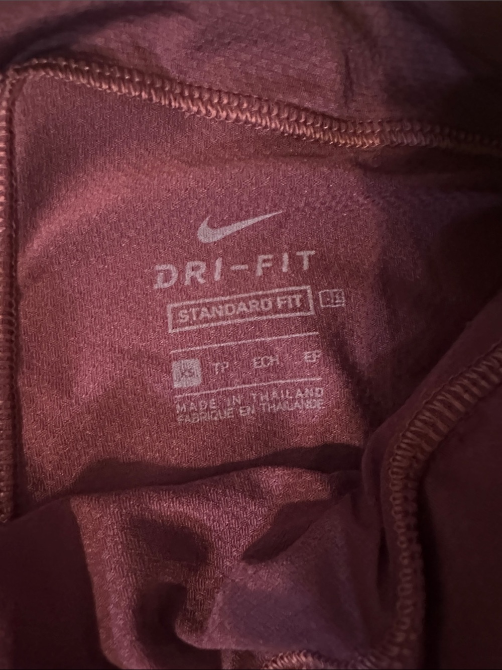 Nike Burgundy & White Printed A-Line Skirt - Picture 5 of 9